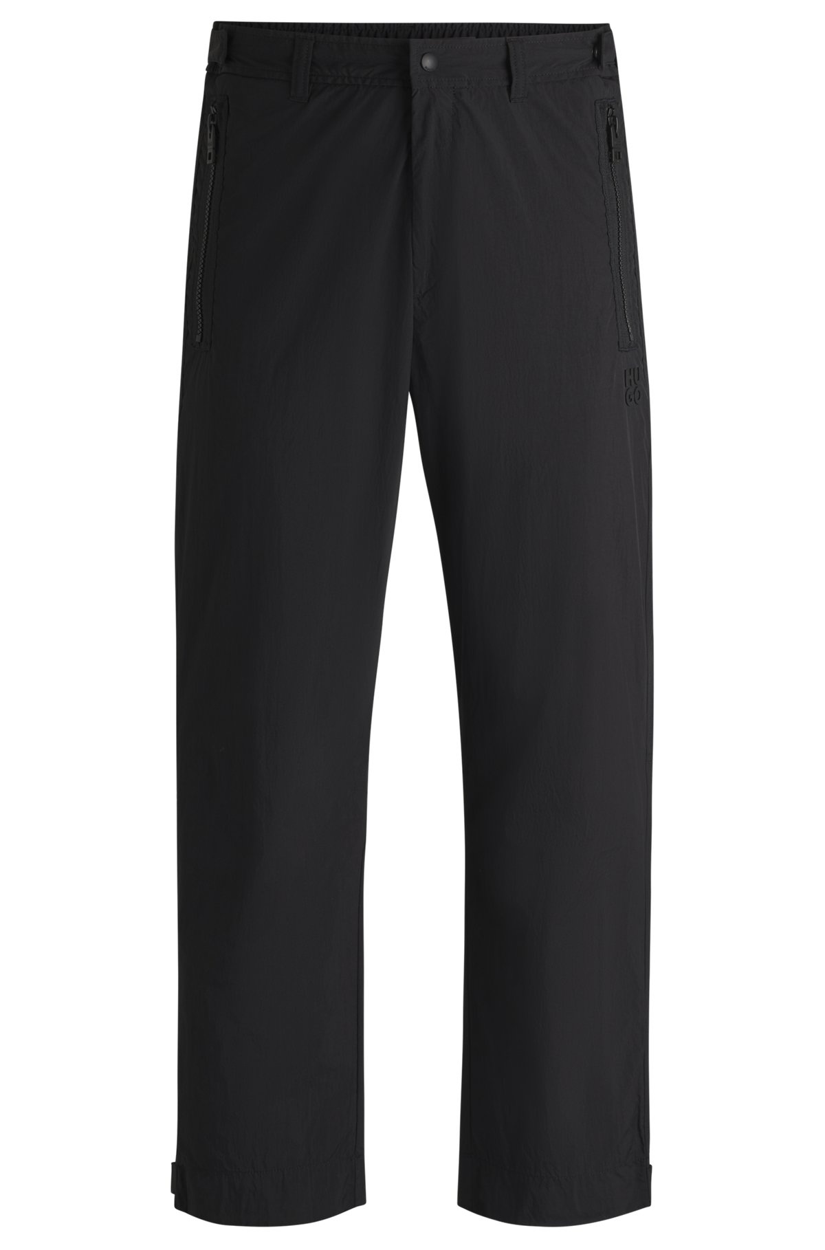 REGULAR-FIT TROUSERS IN WATER-REPELLENT FABRIC - 1
