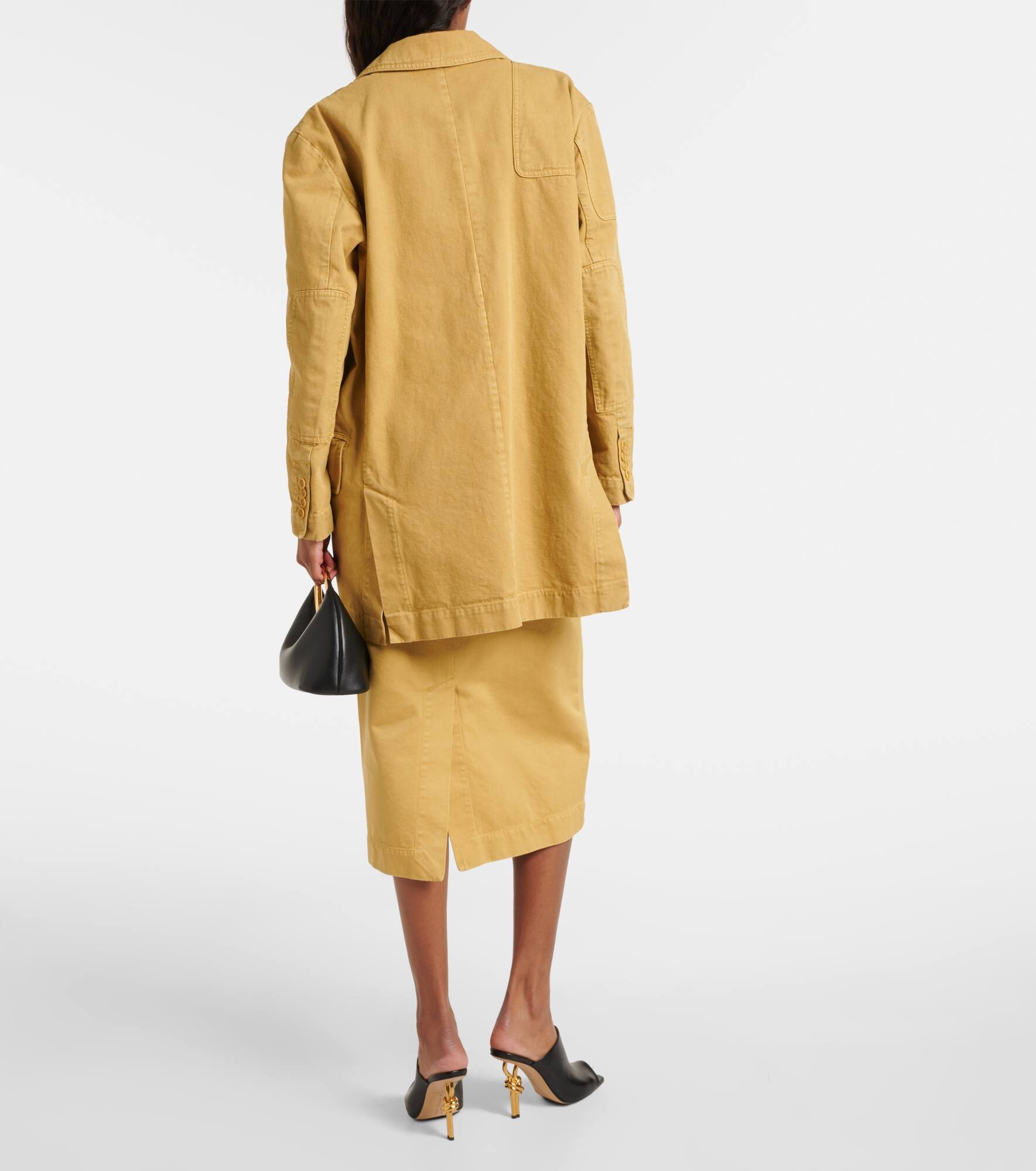 Dizzy oversized cotton canvas blazer - 3