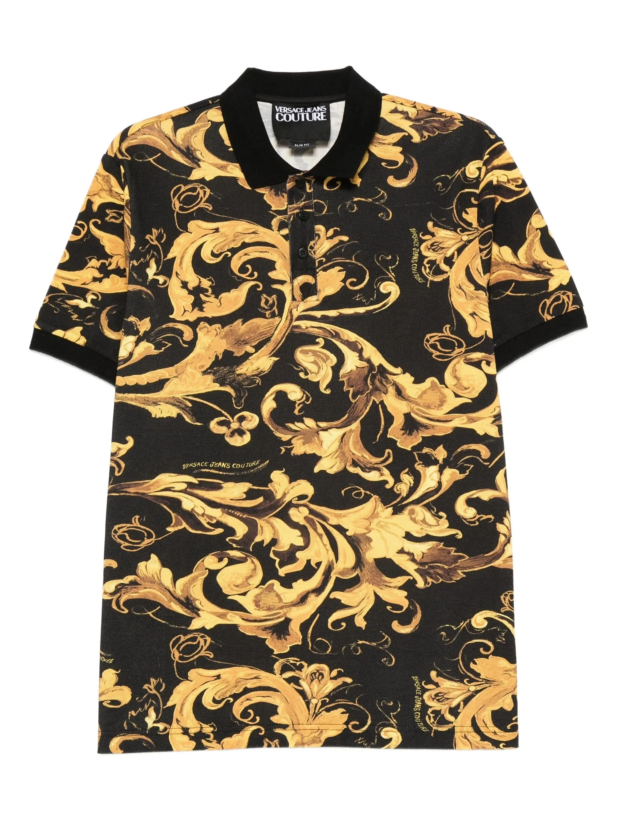 Versace Jeans Couture Porcelain Barocco-print Polo Shirt - 1