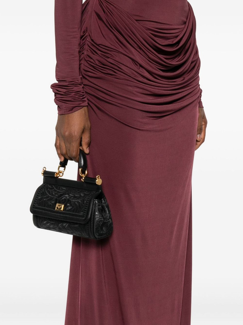 Dolce & Gabbana small Sicily floral-embroidered tote bag outlook