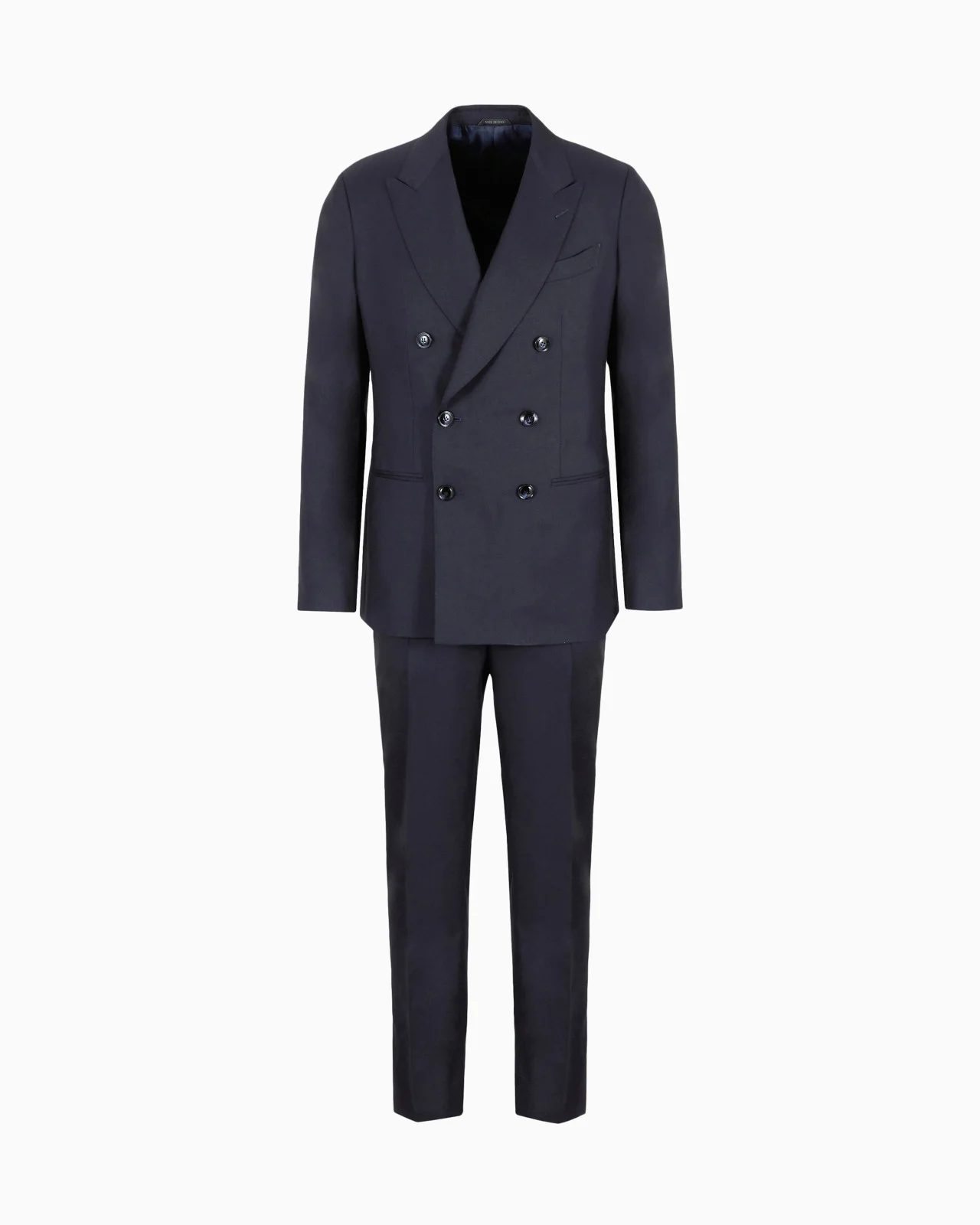 Napoli Line double-breasted cashmere and silk suit - 1