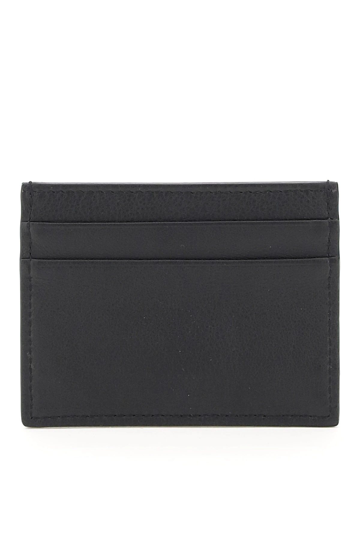 LEATHER CARD HOLDER WITH LOGO PLAQUE - 2