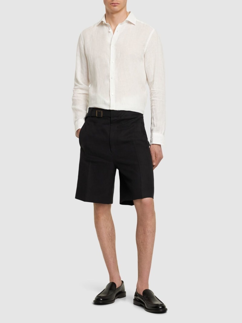Oasi linen shorts - 2
