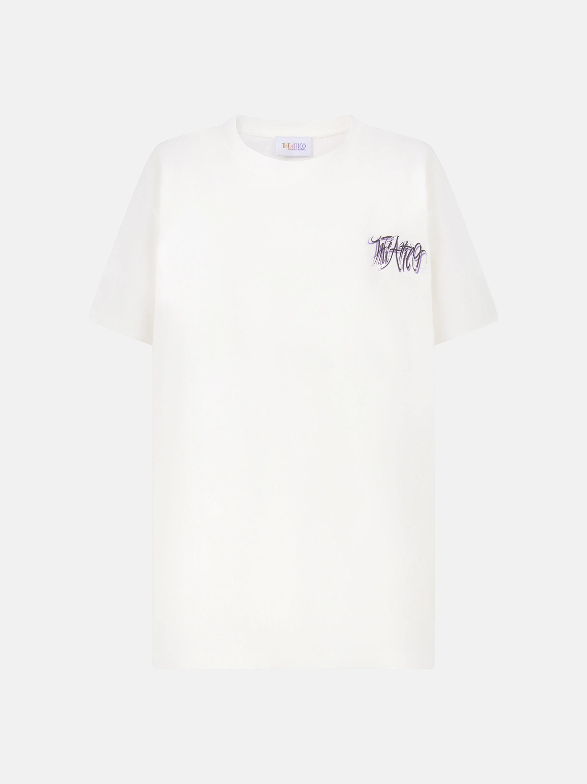 WHITE AND MULTICOLOR T-SHIRT - 1