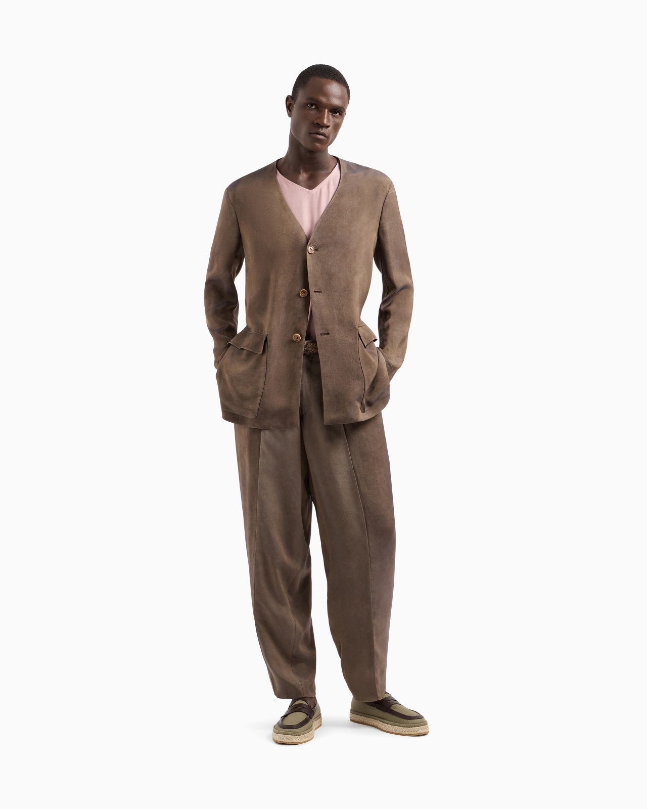 VISCOSE TWILL SINGLE-BREASTED JACKET - 2