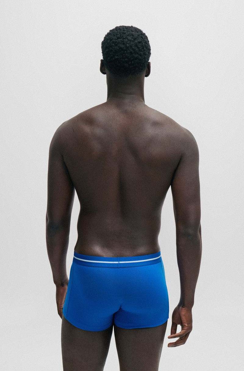 BOSS THREE-PACK OF STRETCH-COTTON TRUNKS WITH LOGO WAISTBANDS outlook