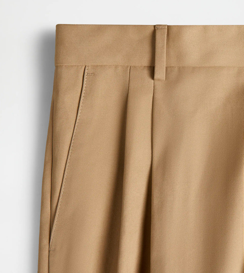 PANTS IN GABARDINE - BEIGE 8