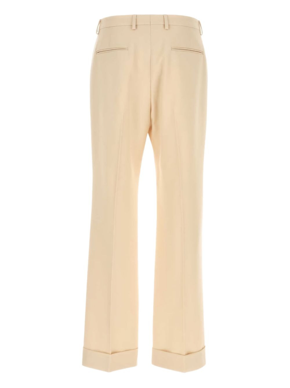 turn-up wool trousers - 2