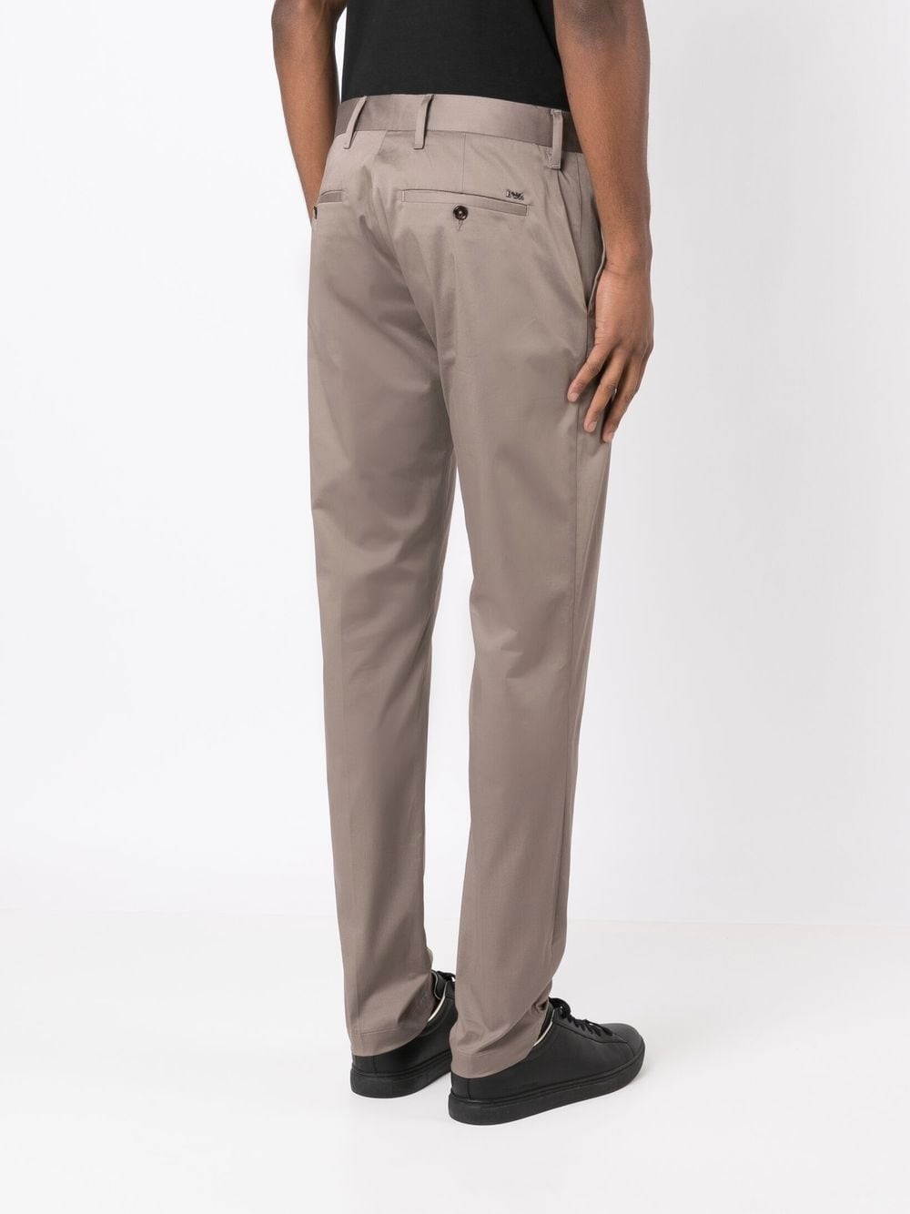 slim-cut tailored trousers - 4