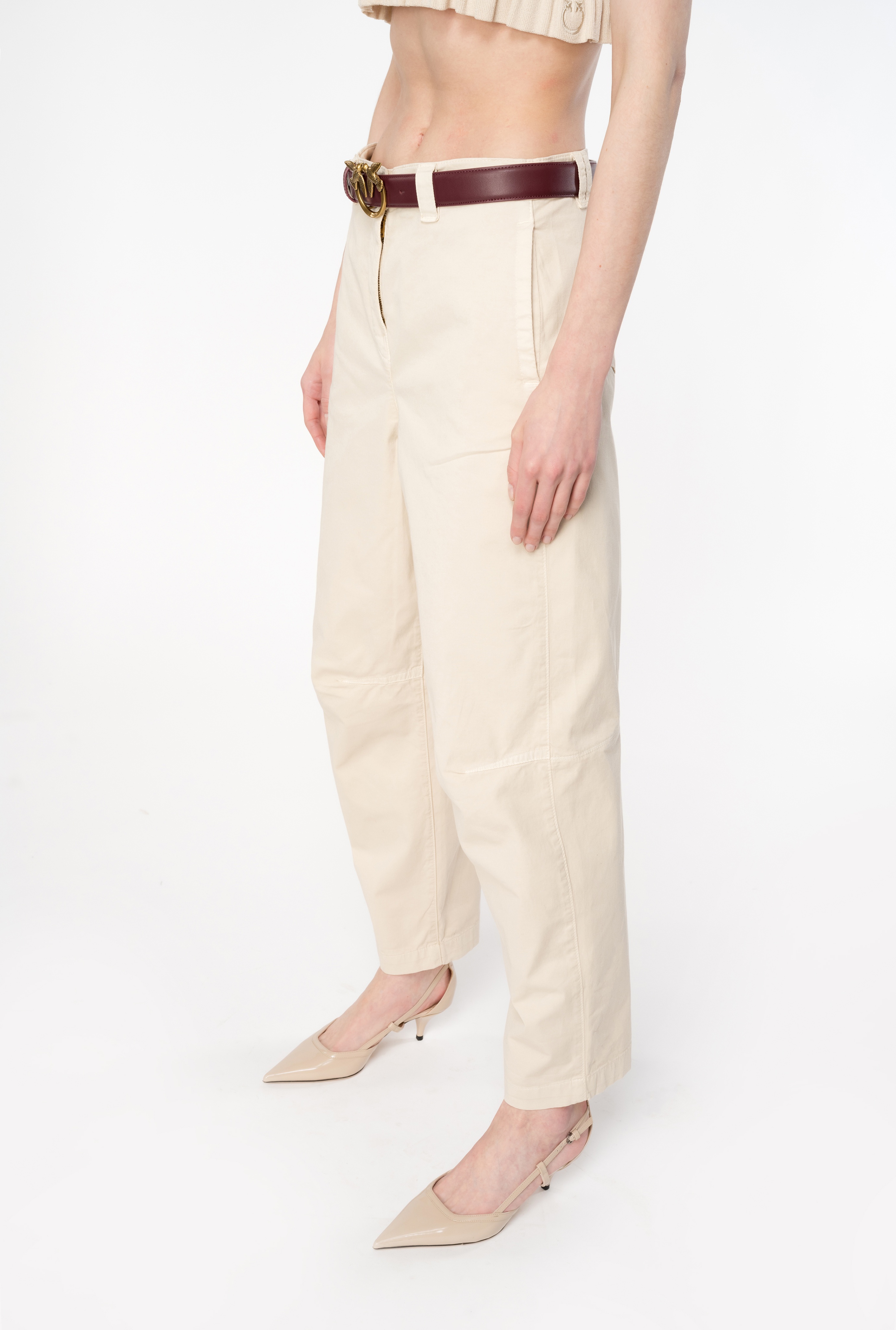 CAVALRY FABRIC CARROT TROUSERS - 4