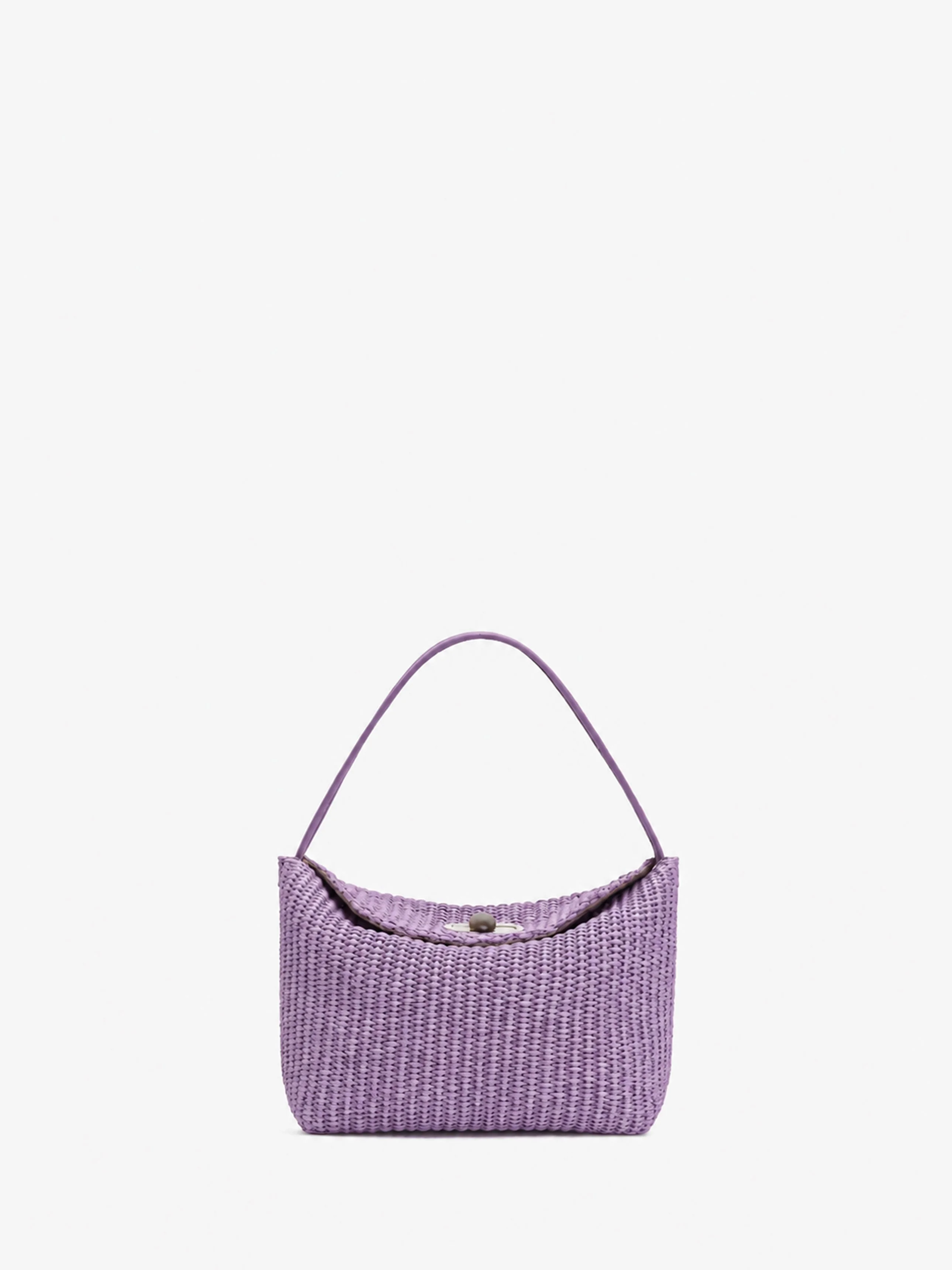 Turnlock Raffia Mini Bag - 1
