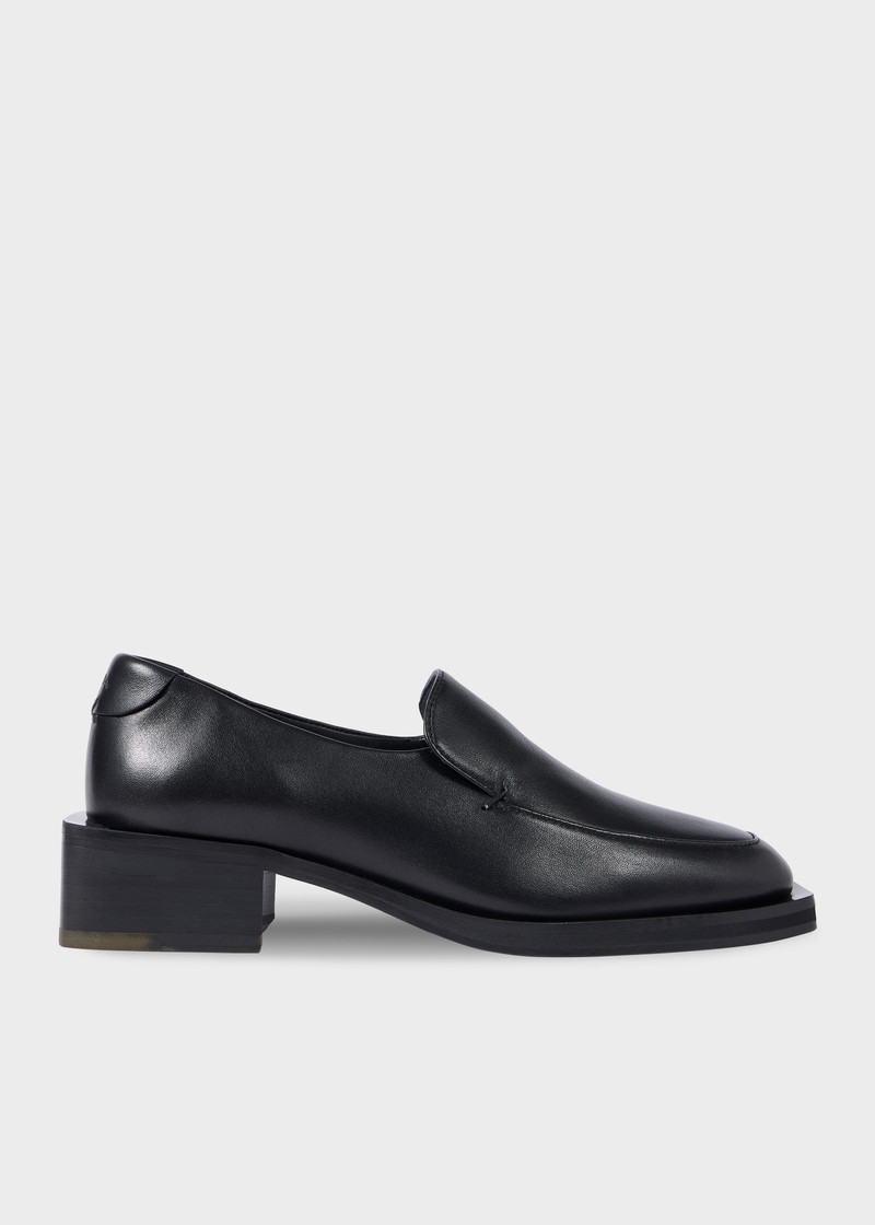 Women's Black 'Tavira' Block Heel Loafers 1