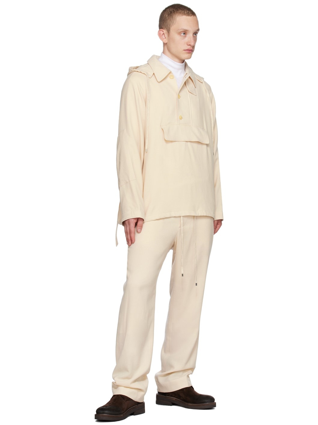 Off-White Viyella Easy Trousers - 4