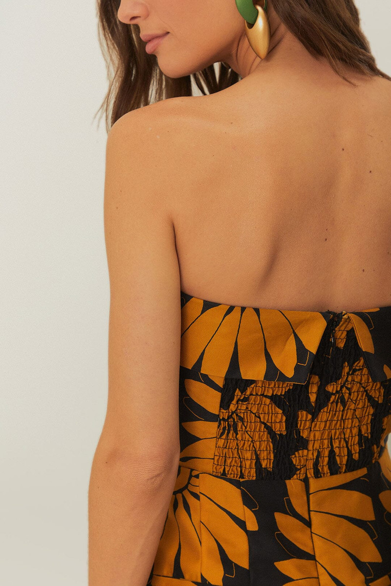 Yellow Copabanana Strapless Jumpsuit 5