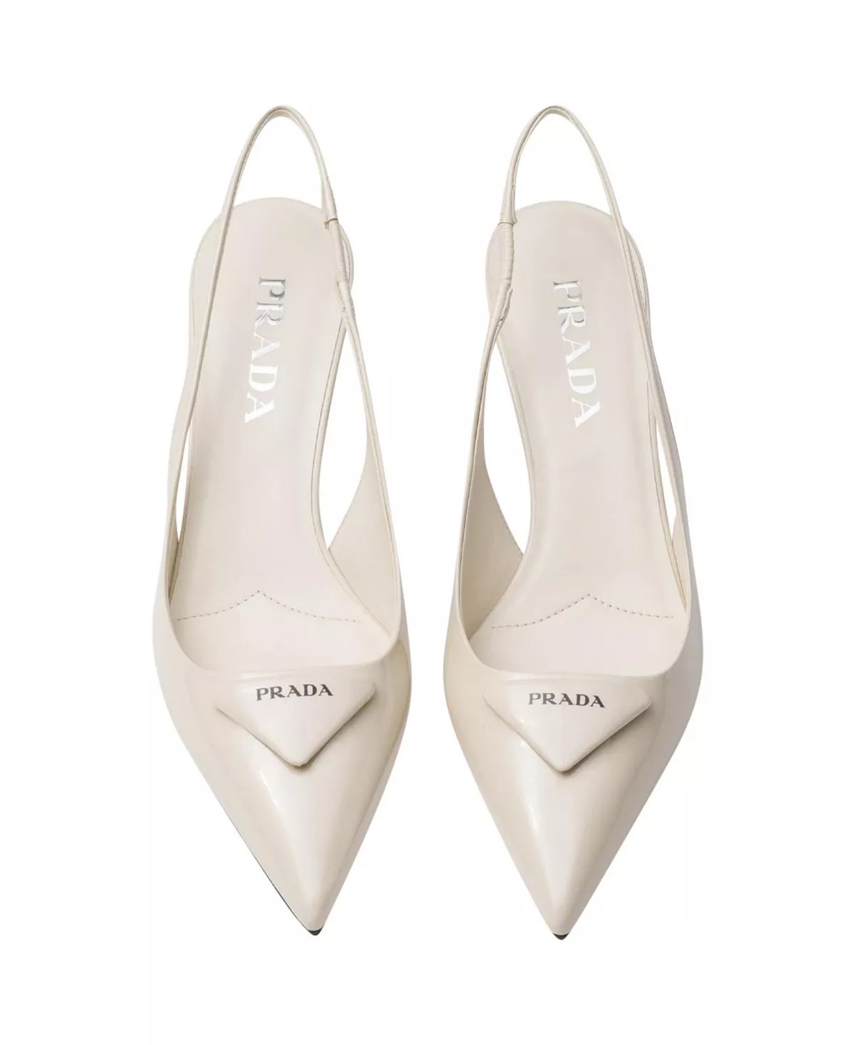 Women's Patent Leather Slingback Pumps - 4