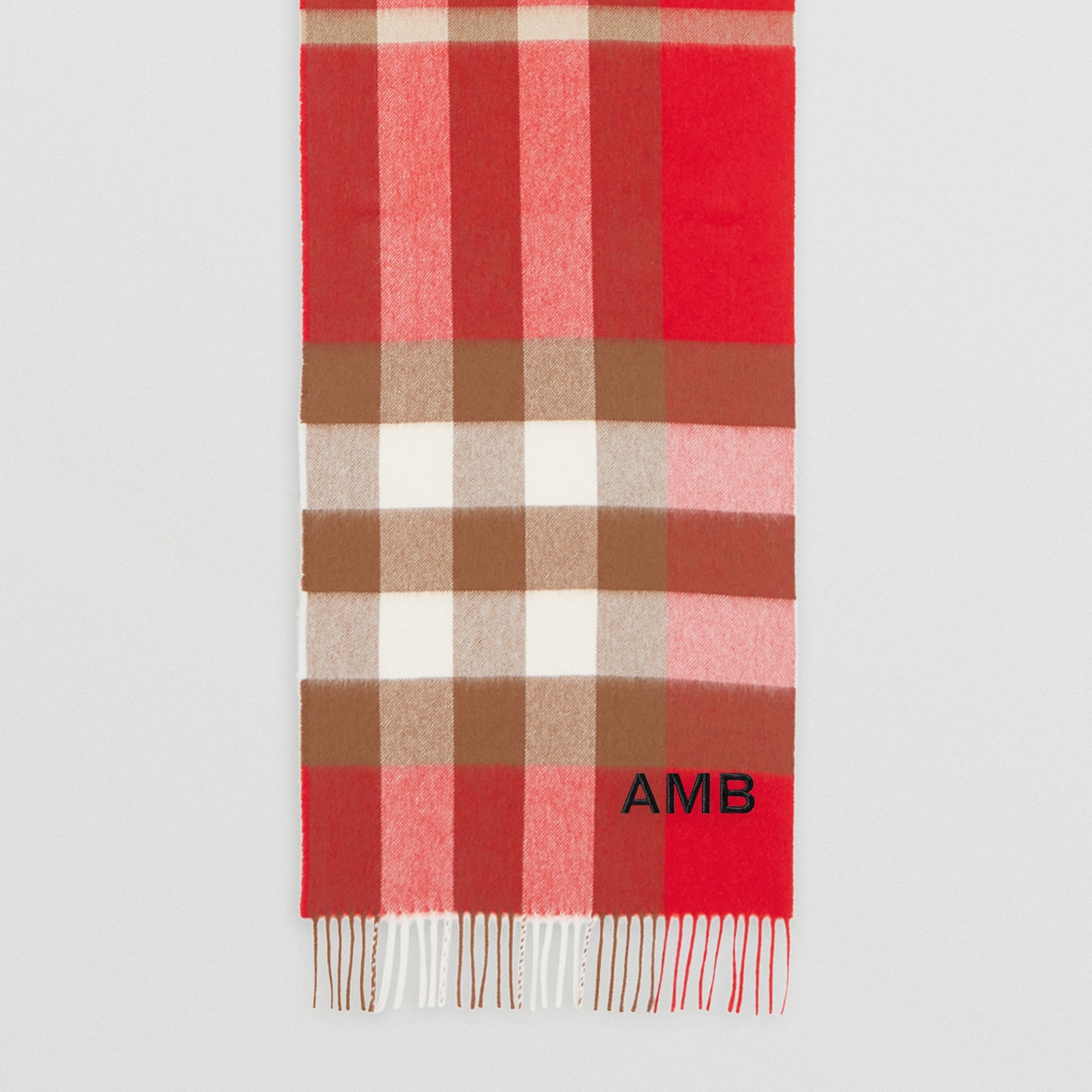 Check Cashmere Scarf - 8