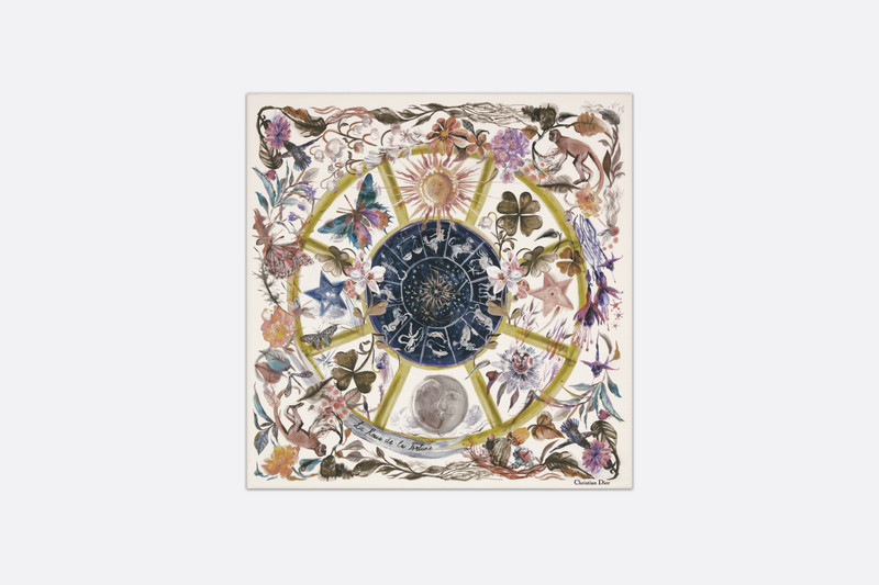 La Roue de la Fortune Tarot 70 Square Scarf 1