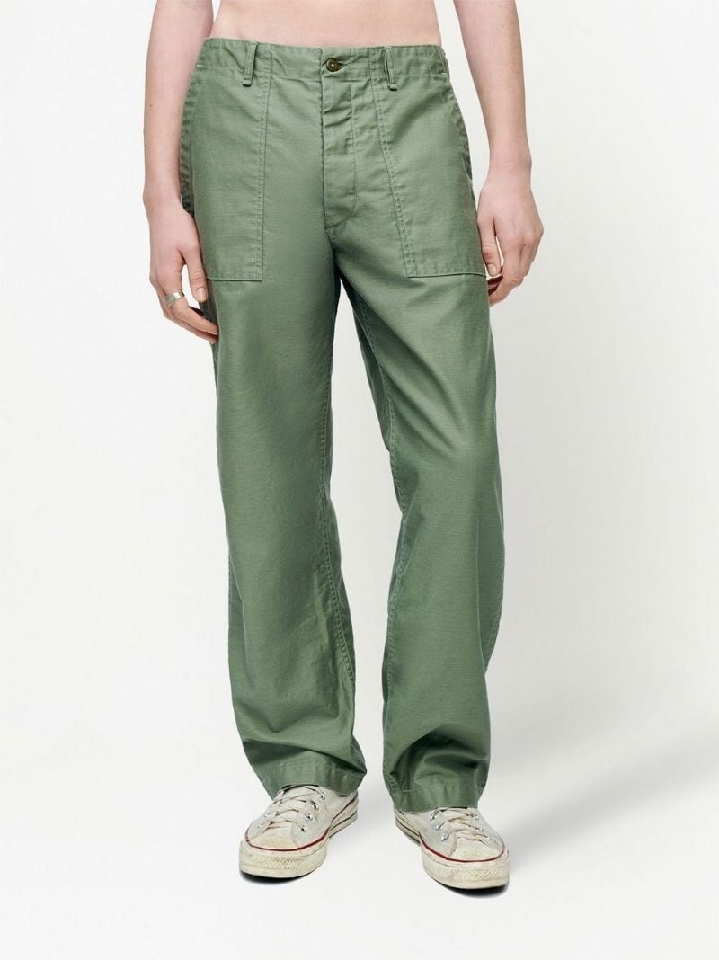 straight-leg utility trousers - 3