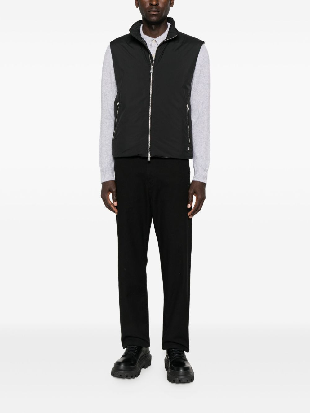 zip-front waistcoat - 2