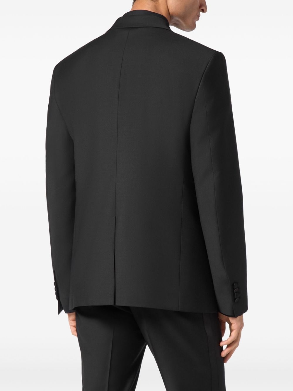 monogram-pattern blazer - 4