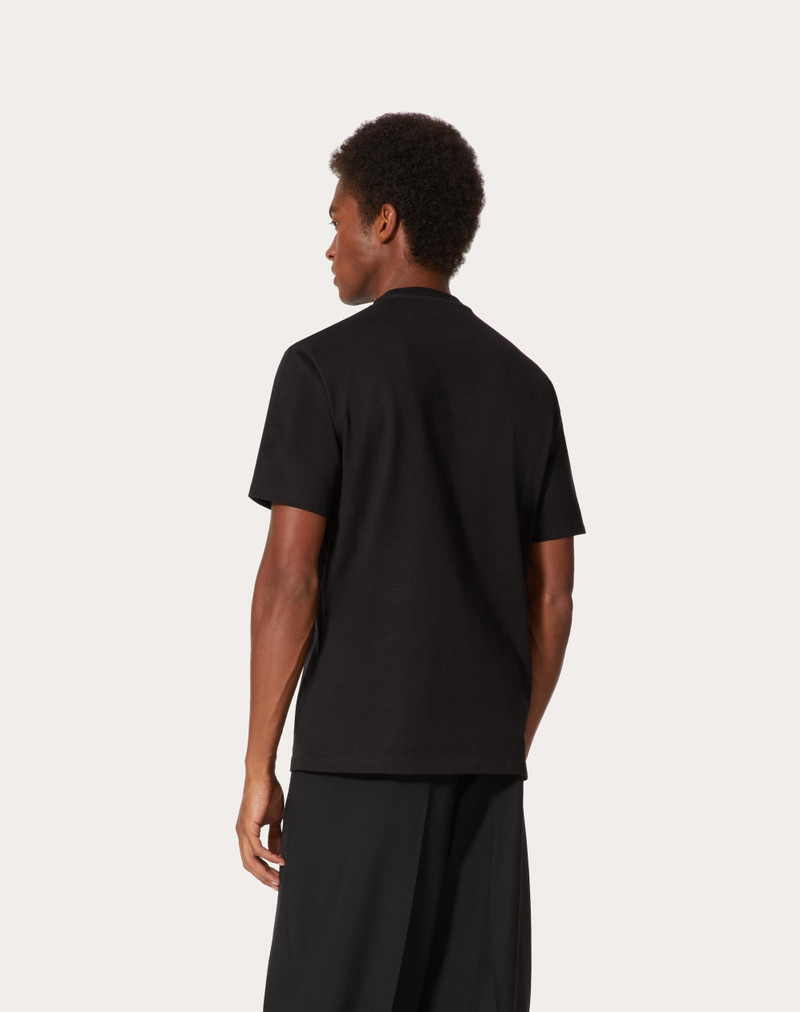 COTTON T-SHIRT WITH VALENTINO PATCH 4
