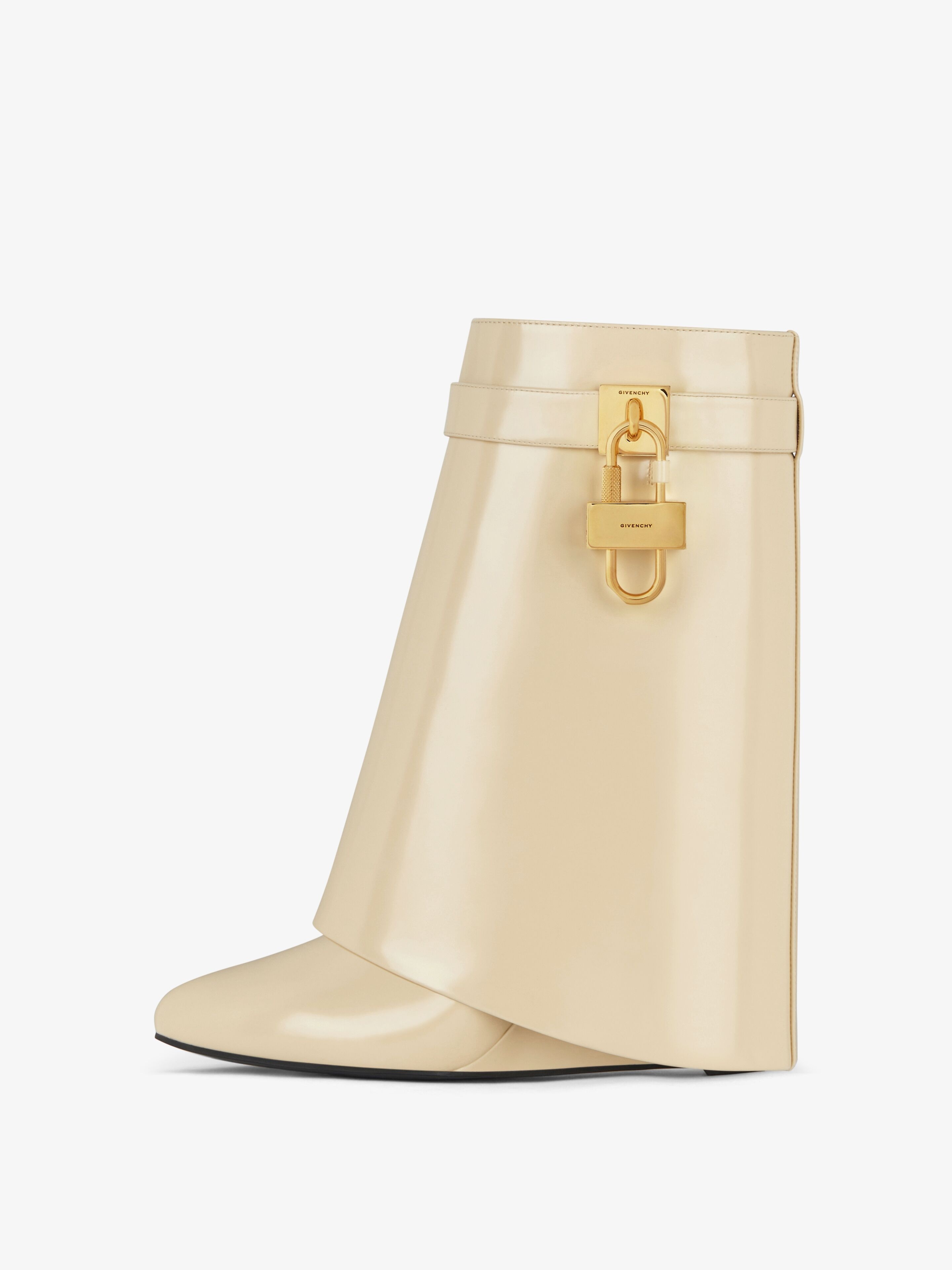 SHARK LOCK ANKLE BOOTS IN LEATHER - 4