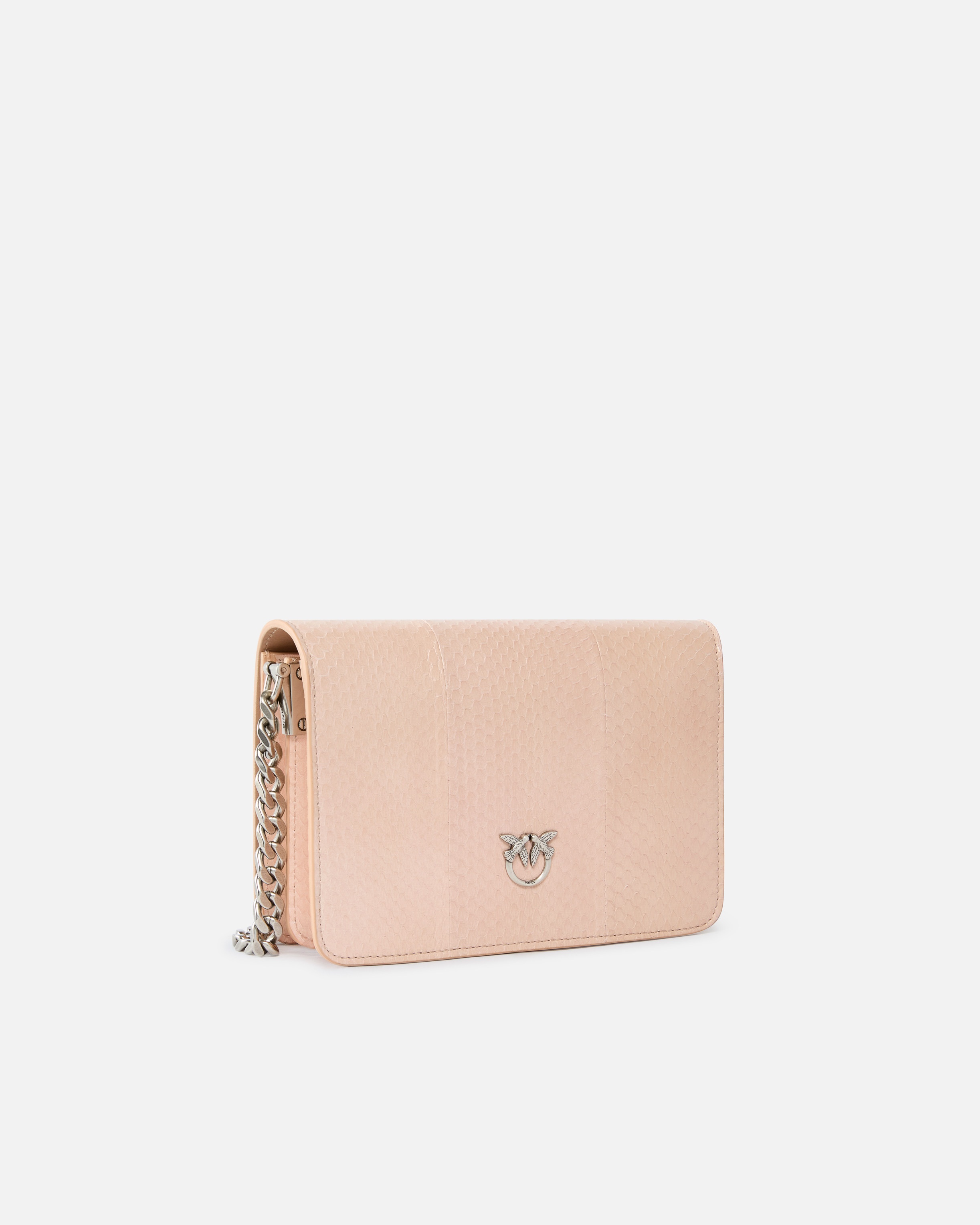 MINI LOVE BAG CROSSBODY BAG IN GLOSSY REPTILE PINKO GALLERIA. - 2