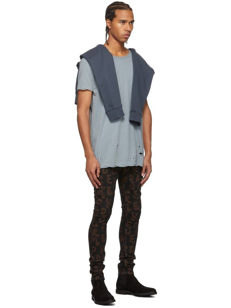 Ksubi Black Alphabet Street Van Winkle Jeans outlook