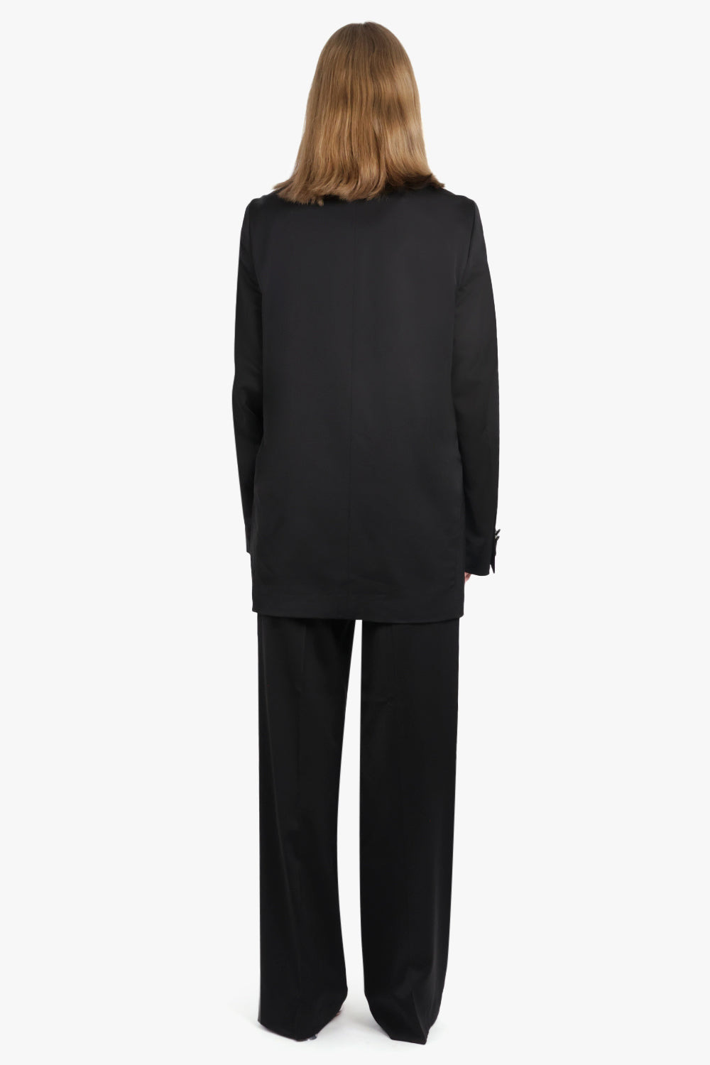 BLINKER DOUBLE BREASTED LONG JACKET | BLACK - 5