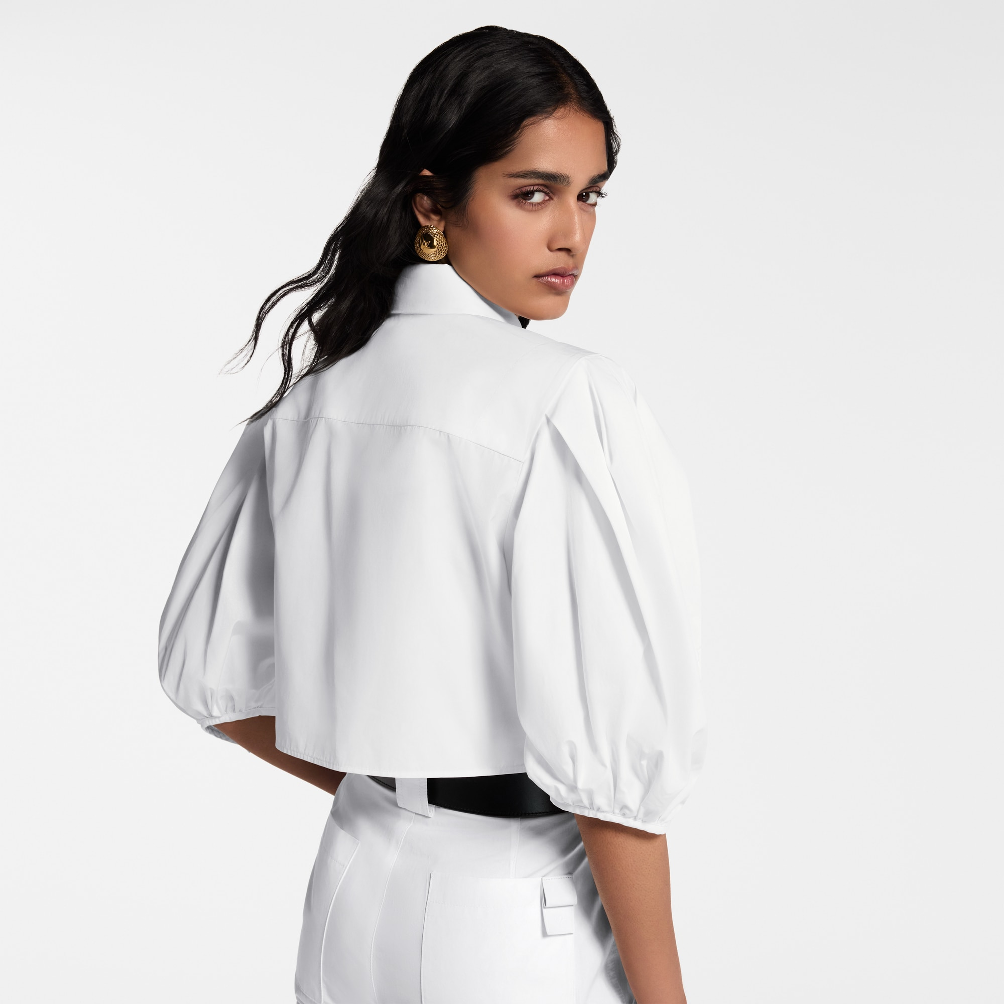 Puff-Sleeve Blouse - 7
