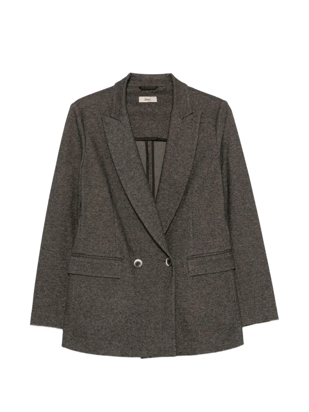 double-breasted notched-lapels blazer - 1