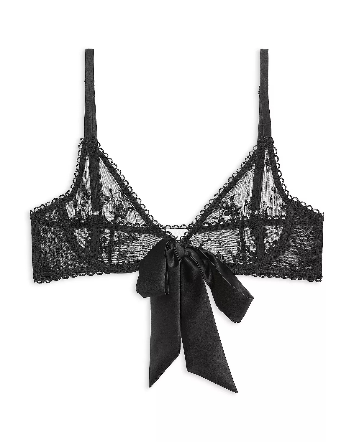 Untie Me Floral Lace Demi Bra - 6