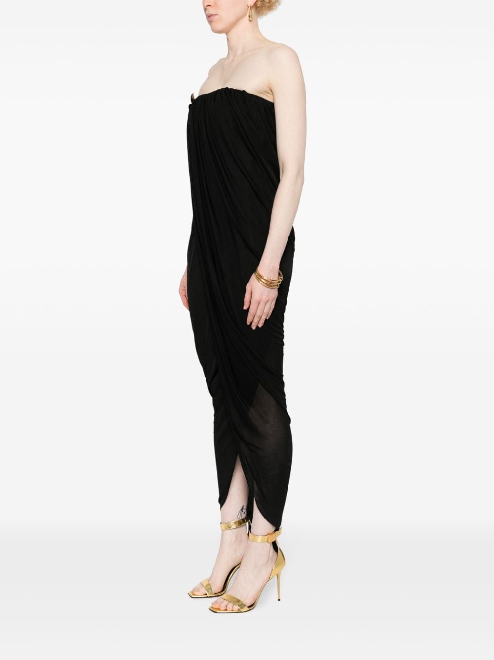 butterfly-appliquÃ© maxi dress - 3