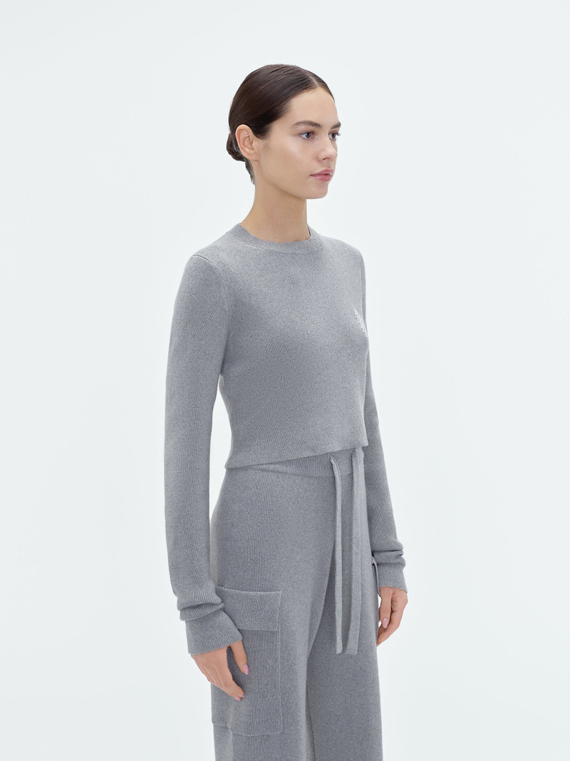 AMIRI AMIRI STACK CROPPED CREWNECK outlook