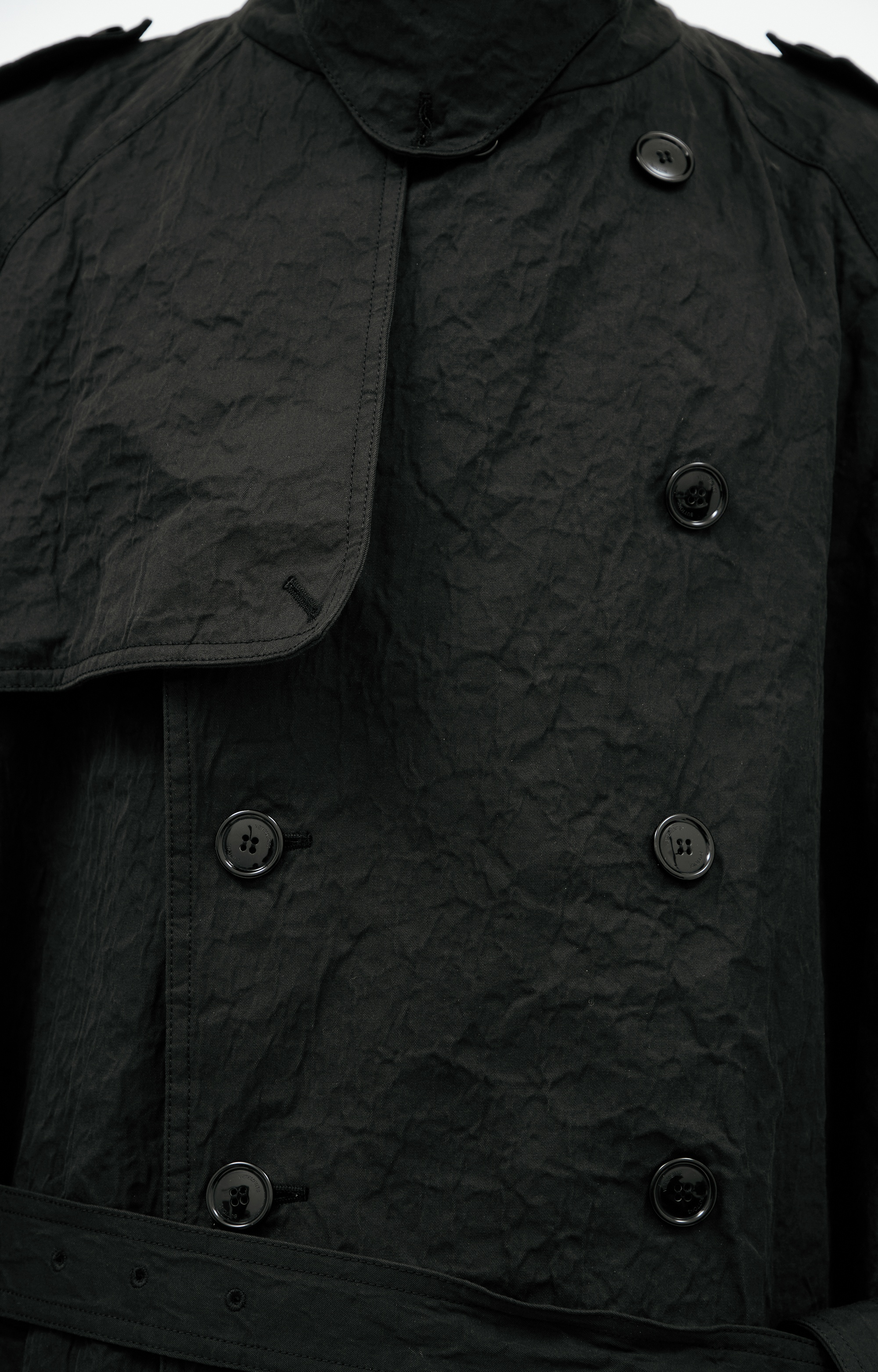 DOUBLE-BREASTED TRENCH COAT WITH BELT - 5