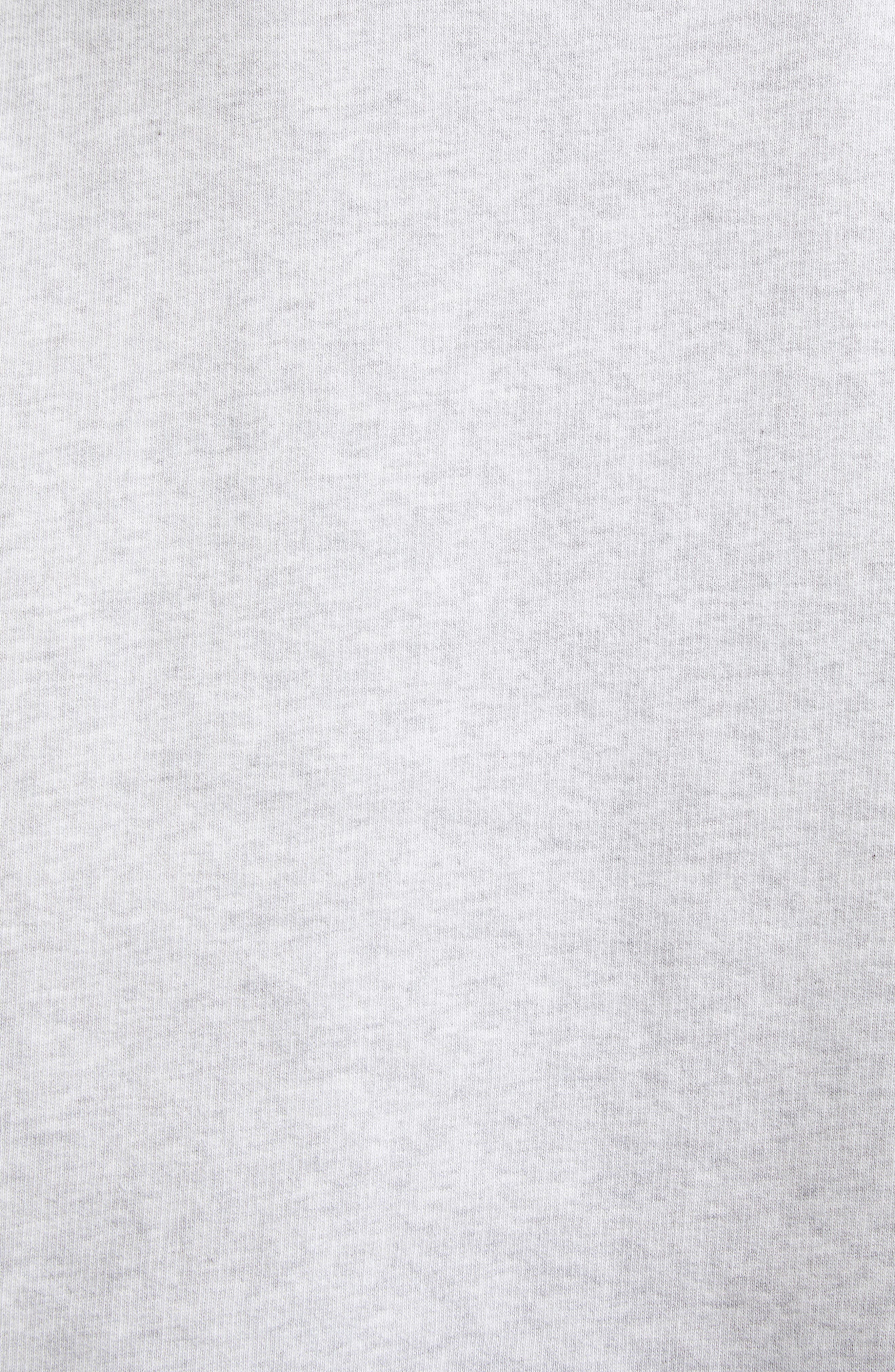 Acne Studios Faihra U Face Patch Fleece Sweatshirt in Pale Grey Melange at Nordstrom - 6