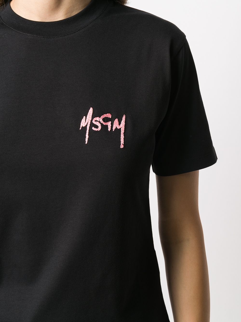 logo-embroidered T-shirt - 5