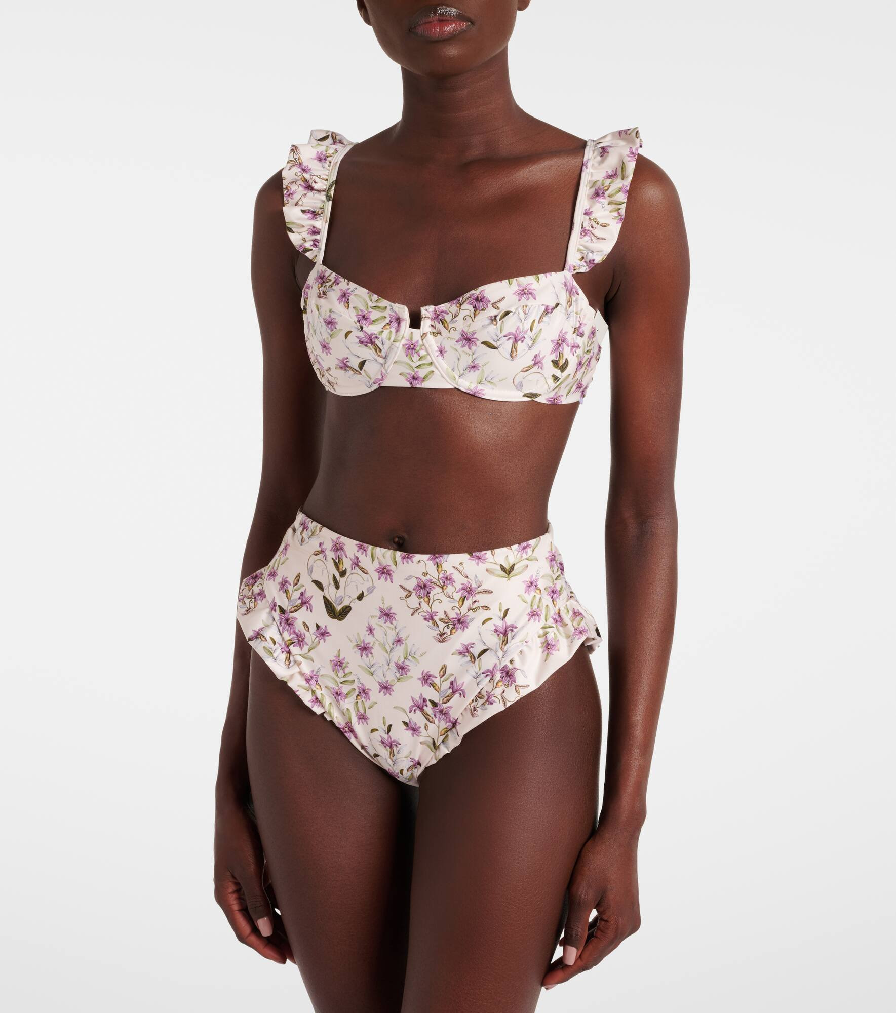 Jengibre floral ruffled bikini bottoms - 2
