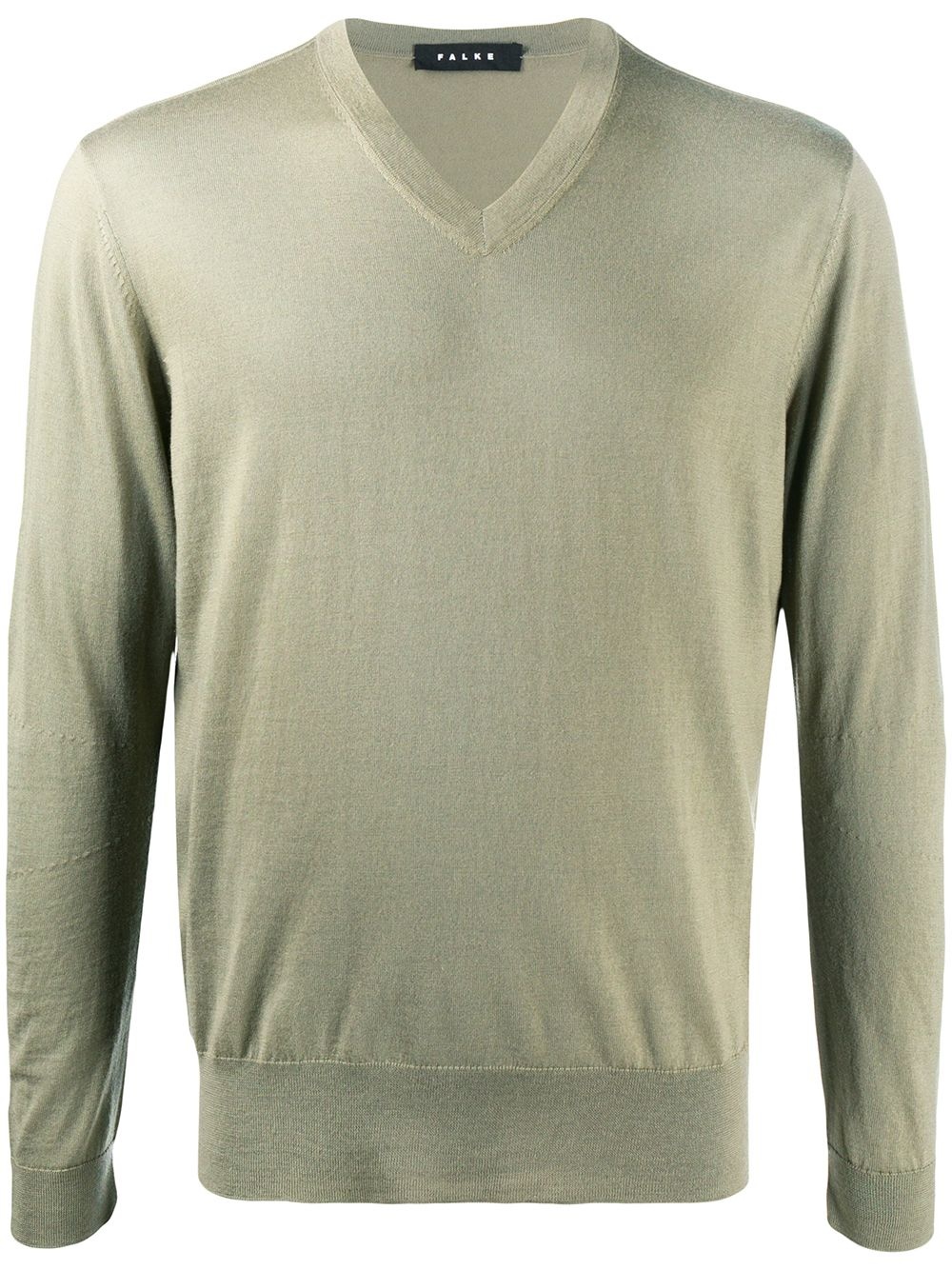 V-neck wool jumper - 1