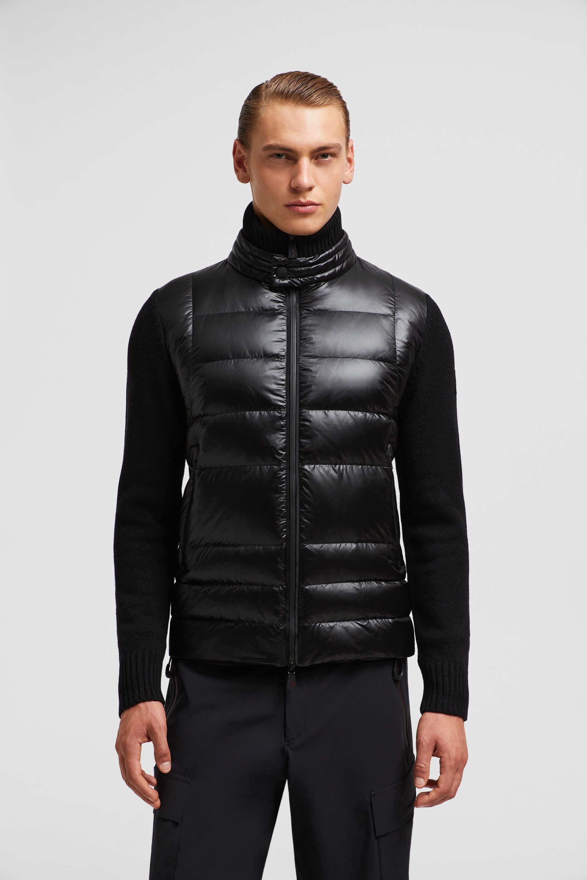 Padded Wool Zip-Up Cardigan - 3