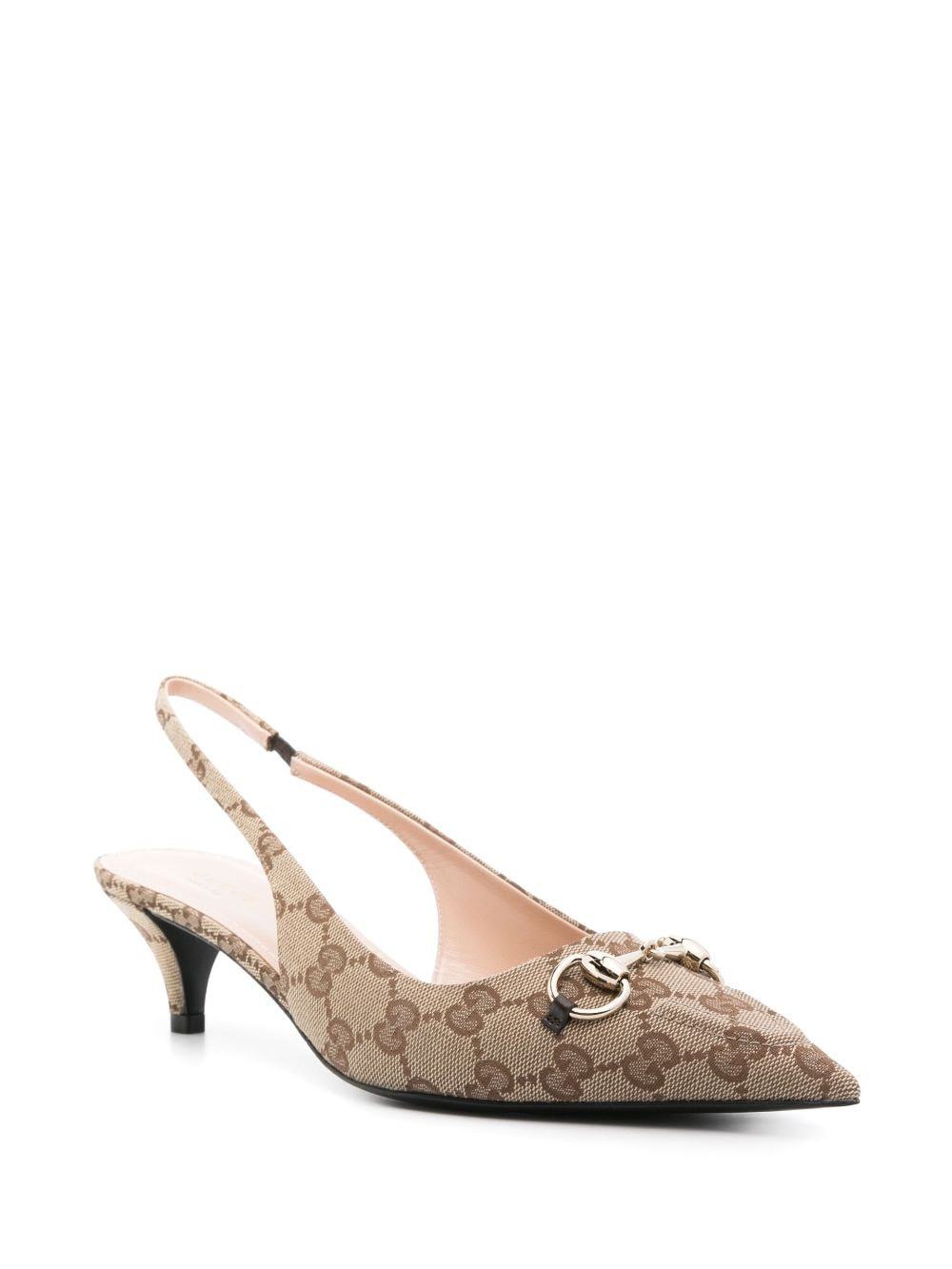 Gucci Women Gg Supreme Slingback Pumps - 4