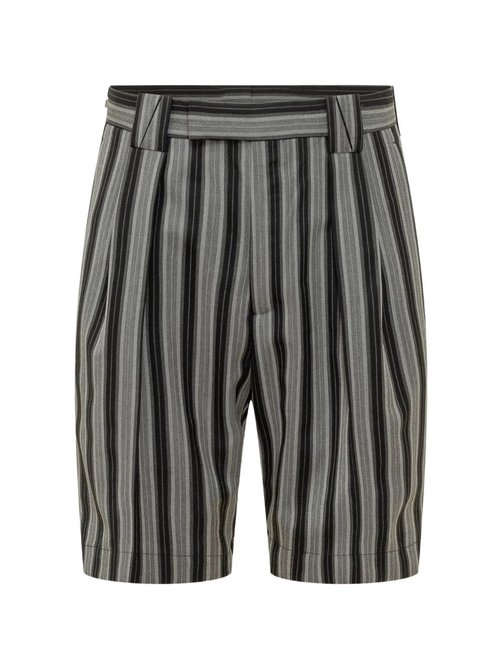 striped formal shorts - 1