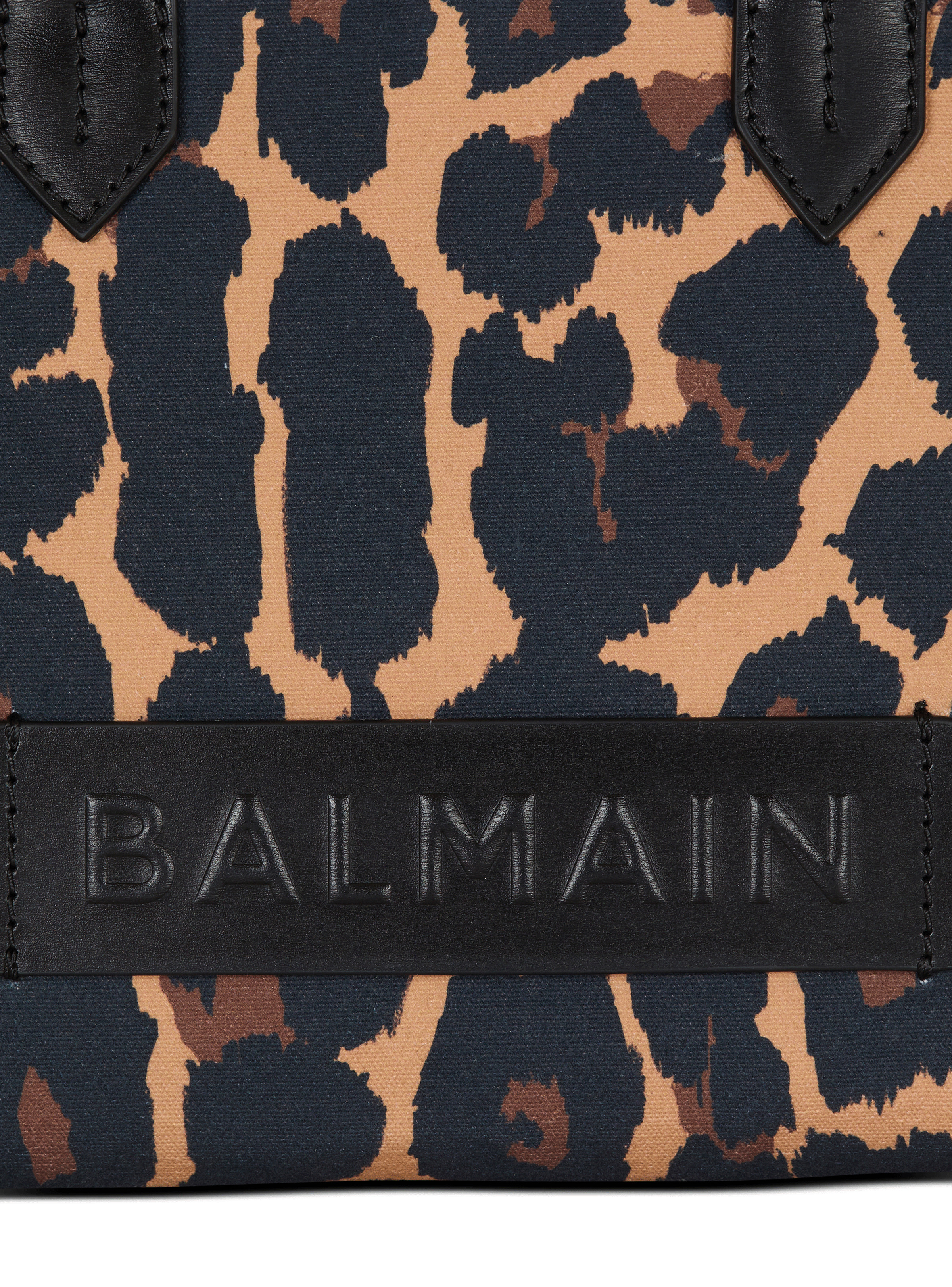 B-Army Small leopard print canvas tote bag - 7
