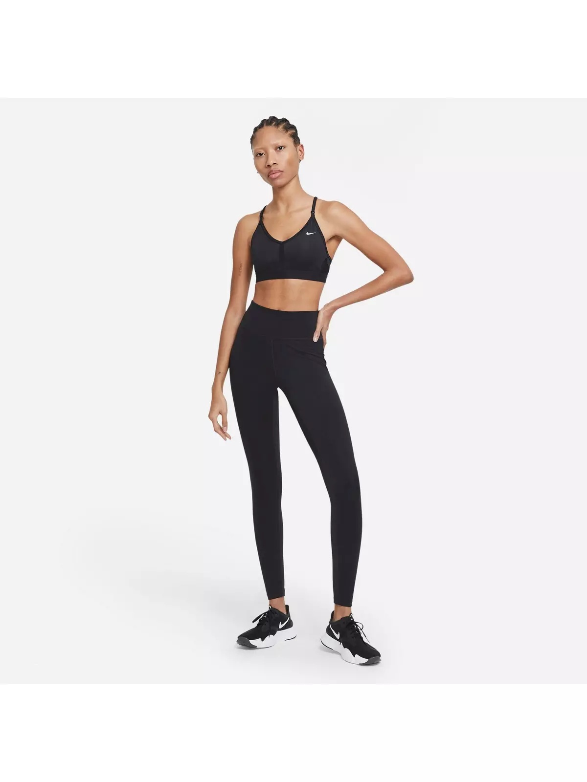 Women's Dri-FIT Indy Light-Support Padded V-Neck Sports Bra - 5