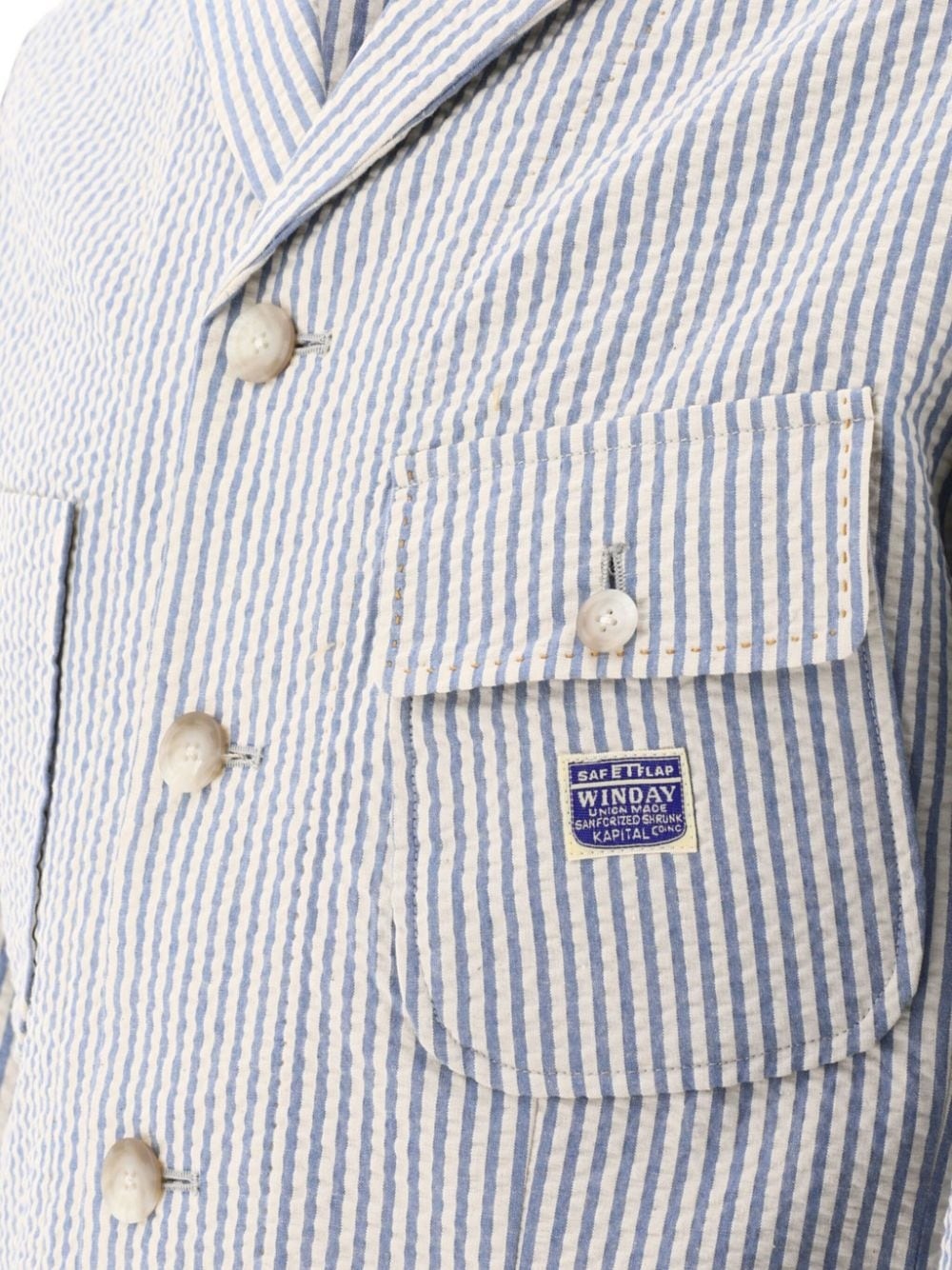 striped cotton shirt jacket - 4
