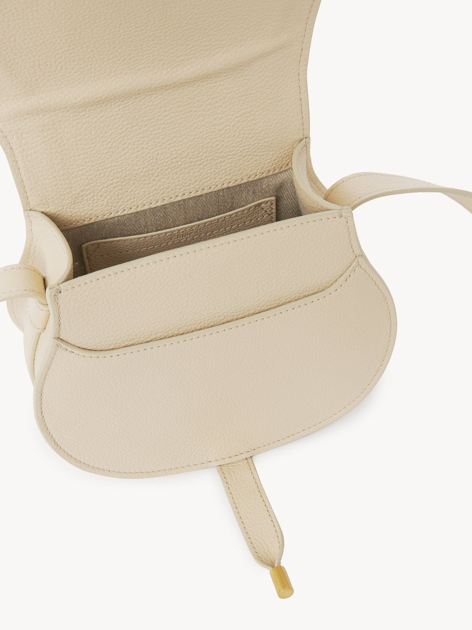 SMALL MARCIE SADDLE BAG IN GRAINED LEATHER - 5