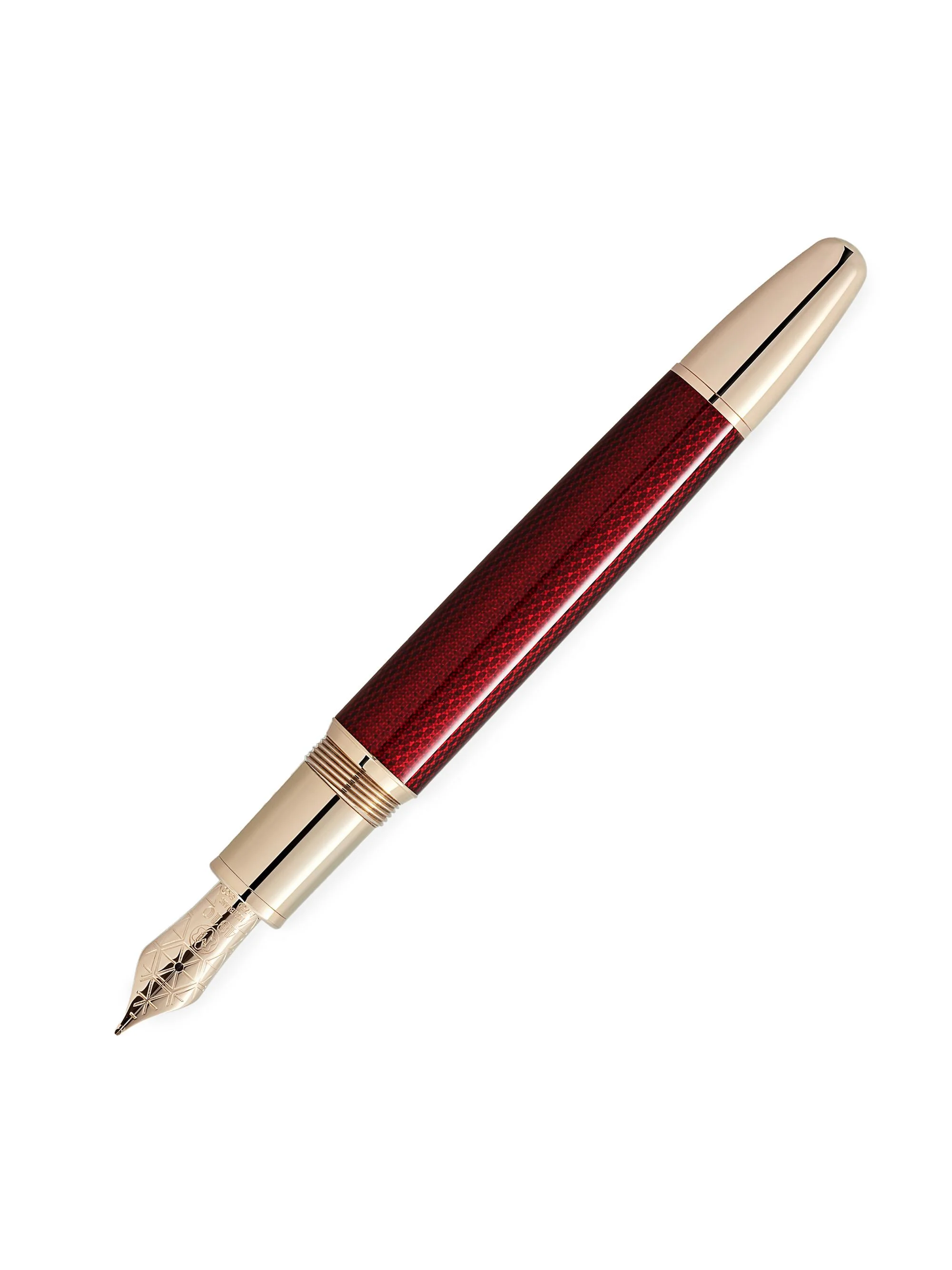 Meisterstück Solitaire Golden Hour LeGrand 18K-Gold-Plated Fountain Pen - Burgundy - 1