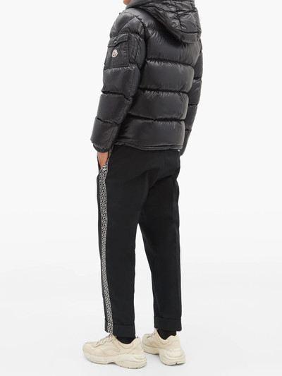 Moncler Ecrins quilted down hooded coat outlook