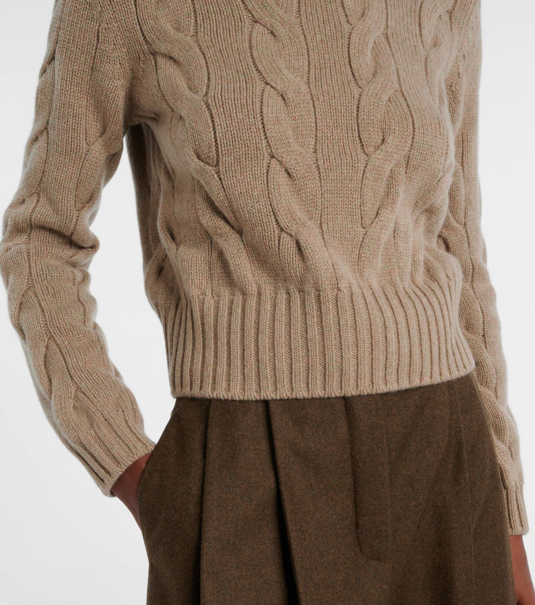 Napier cable-knit cashmere sweater - 5