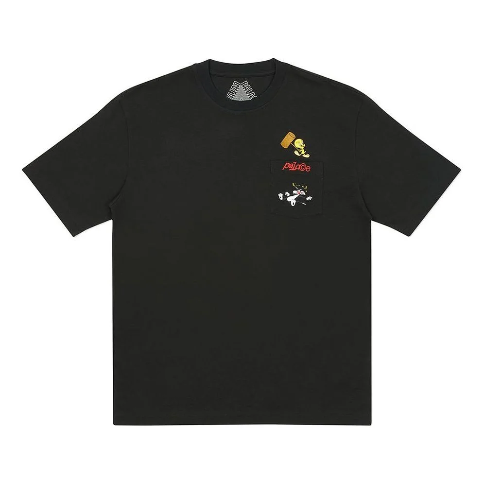 PALACE x Looney Tunes Cartoon Short Sleeve Unisex Black P18TS210 - 1